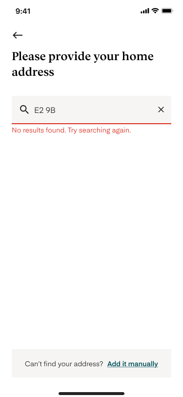 No results found. Try searching again.