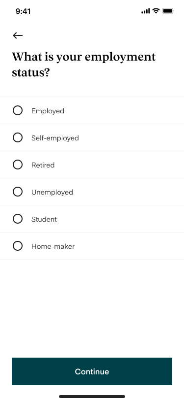 What is your employment status?
