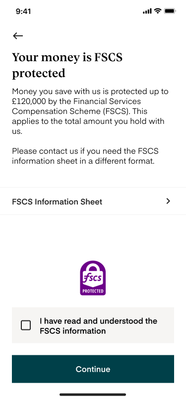 Your money is FSCS protected