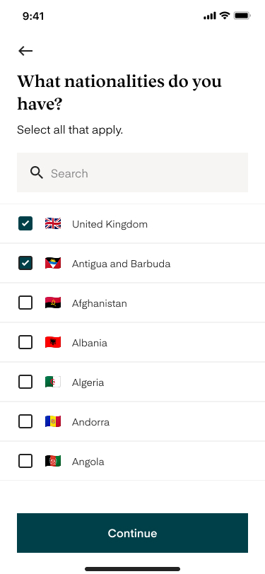 What nationalities do you have?