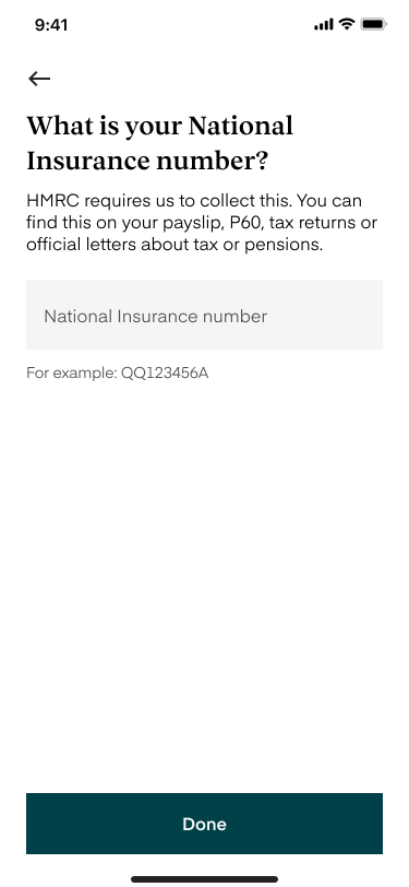 What is your National Insurance number?