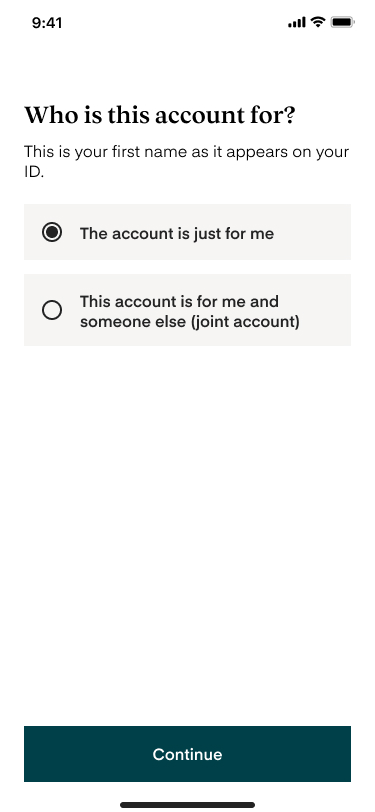 Who is this account for?