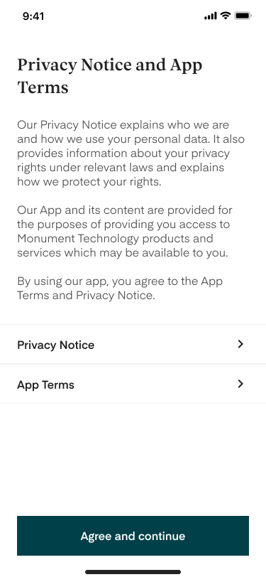 Privacy Notice and App Terms
